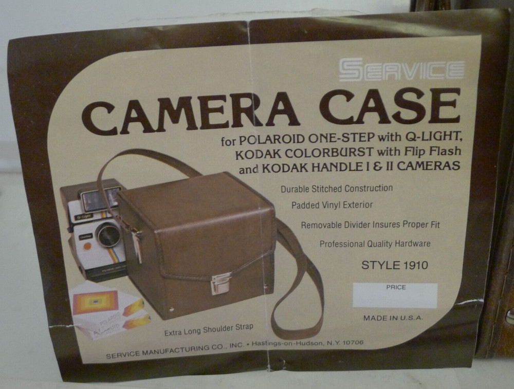 Camera Compartment Case for Polaroid BOX Style SX-70 Camera & Accessories 1910