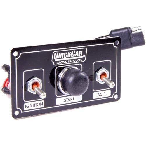 QuickCar Racing 50-820 Dirt Car Ignition Control Panel Includes Start Button Wat