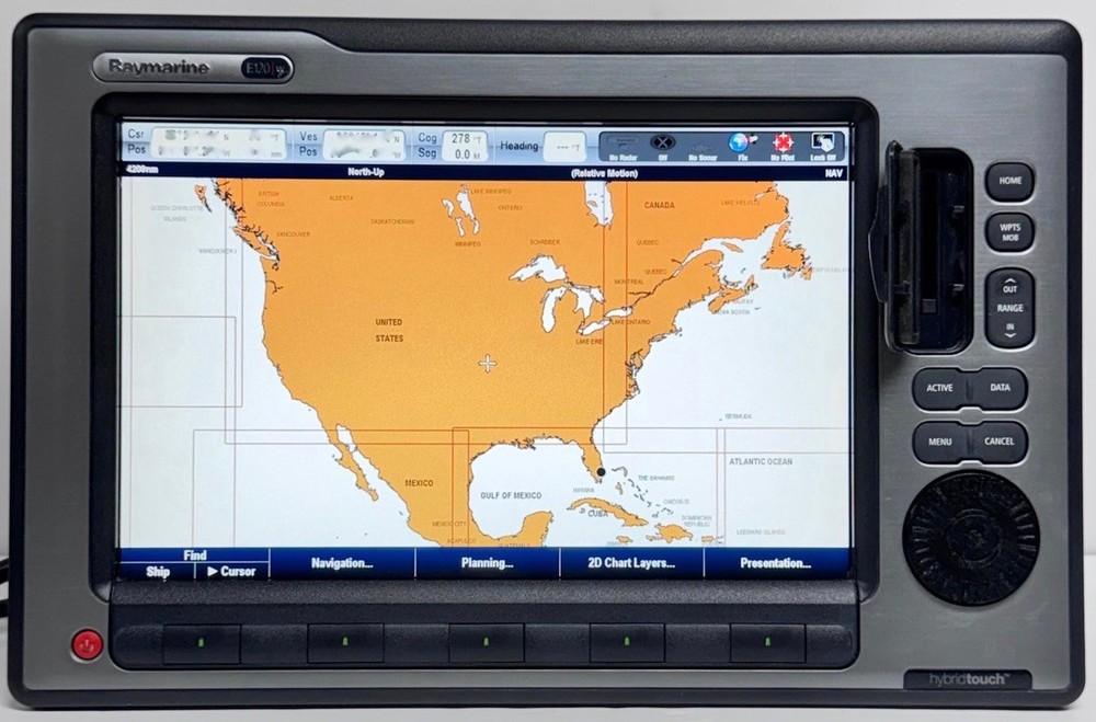 RAYMARINE E 120W WIDESCREEN HYBRIDTOUCH CHARTPLOTTER/MULTIFUNCTION DISPLAY