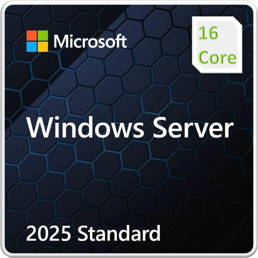 Windows Server 2025 Standard - 16 Core / 2VM License (EP2-25187)