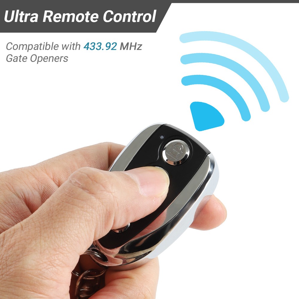 2X Remote Control Backup Key For Automatic Sliding Garage Gate Operator Hardware