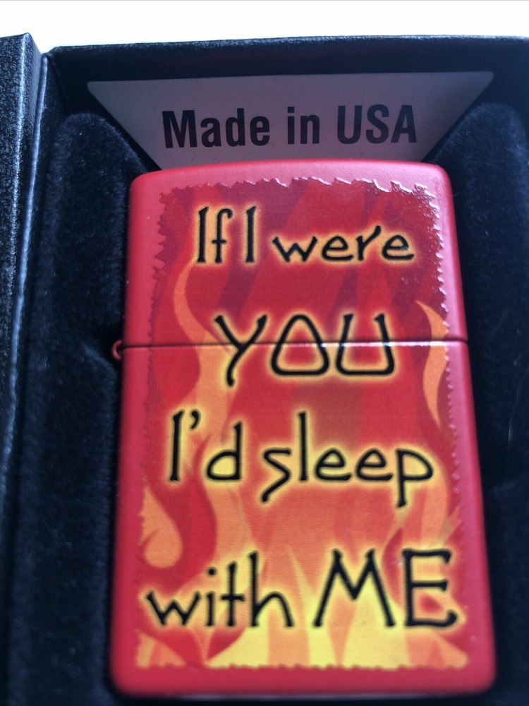 Retired 2016 Pick Up Line " Sleep With Me" Zippo Lighter