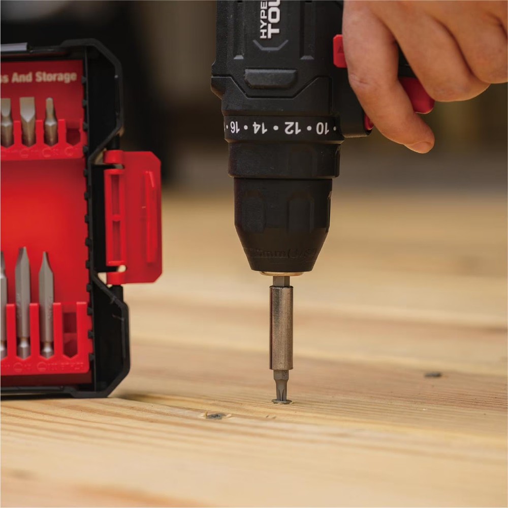 Hyper Tough 22-Piece Drill & Drive Set in Click Fit™ Case