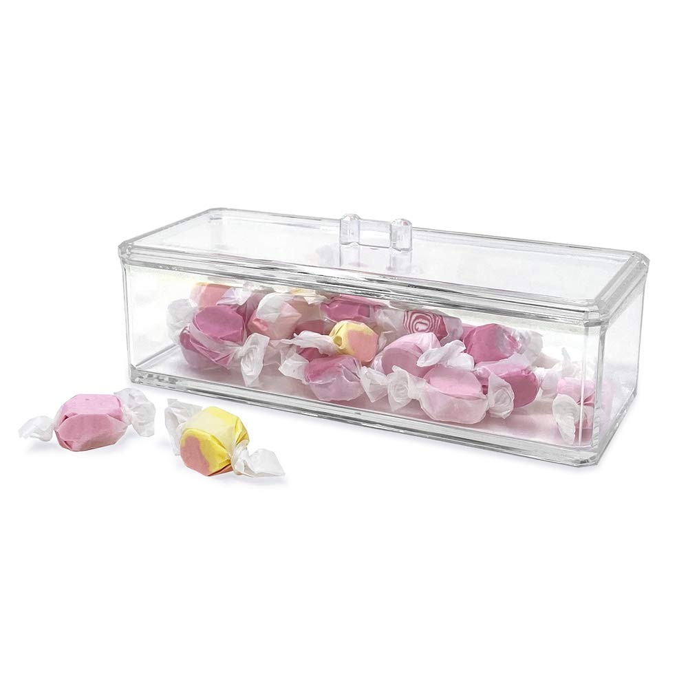 Acrylic Storage Organizer, Rectangular, Stackable, with Lid | Home Organization