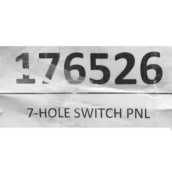 Godfrey Pontoon Boat Blank Switch Panel | Black