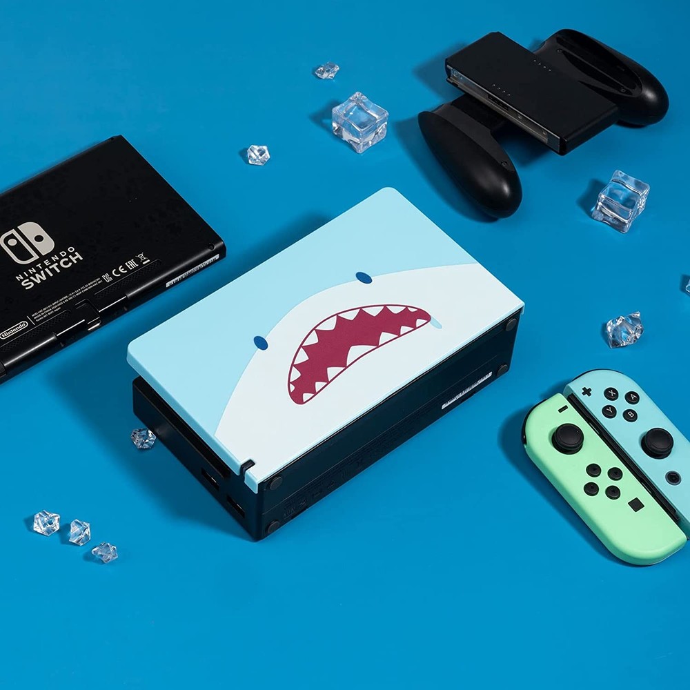 GeekShare Charging Dock Base Docking Station For Nintendo Switch Console Blue