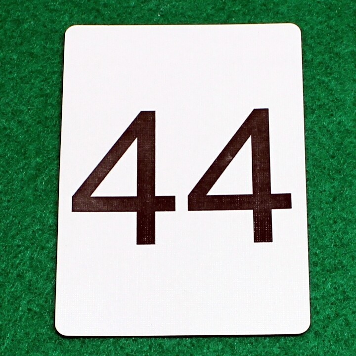 Number 44, Bicycle Printed Gaff Card, Blue