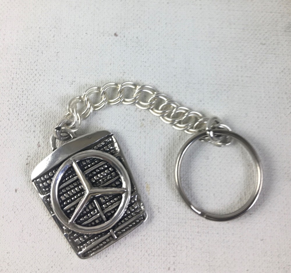Mercedes Benz Key ring  sterling silver