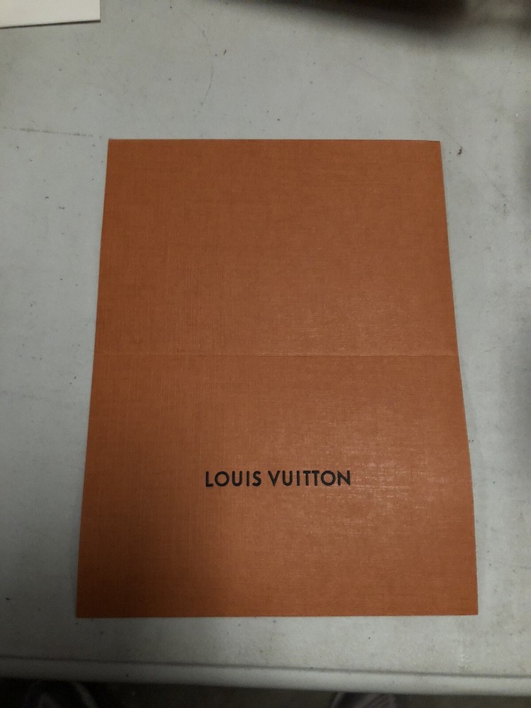 10 Pc Lot LOUIS VUITTON Gift Card Envelopes Packaging Invoice Folder Tag