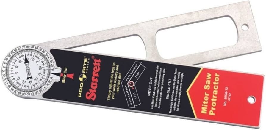 STARRETT 505A-12 MITER PROTRACTOR  12 INCH   NEW