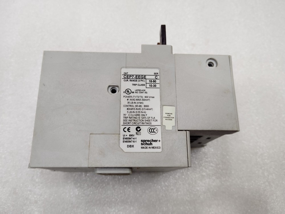 Sprecher + Schuh CEP7-EEGE Solid State Overload Relays