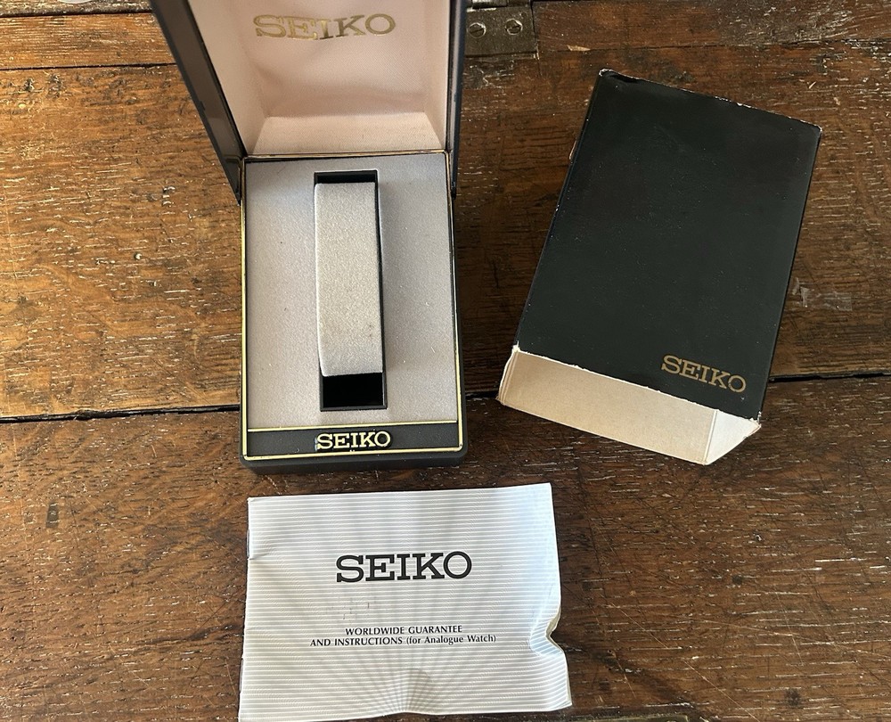 Vintage Seiko Box,outer Sleeve And Instructions