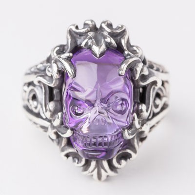 FatimaDesign Gravity Sense Inferno Ring Amethyst Size 15