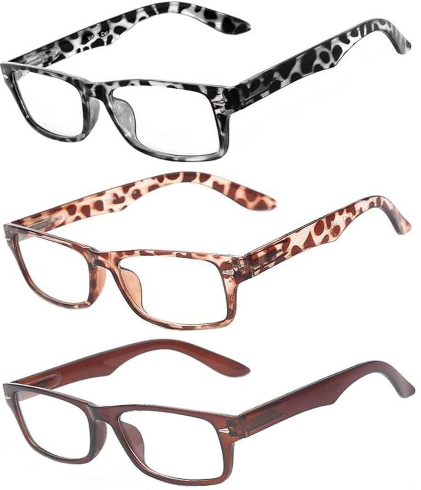 OWL Classic Retro Style Narrow Rectangular Frame Clear Lens Eyeglasses