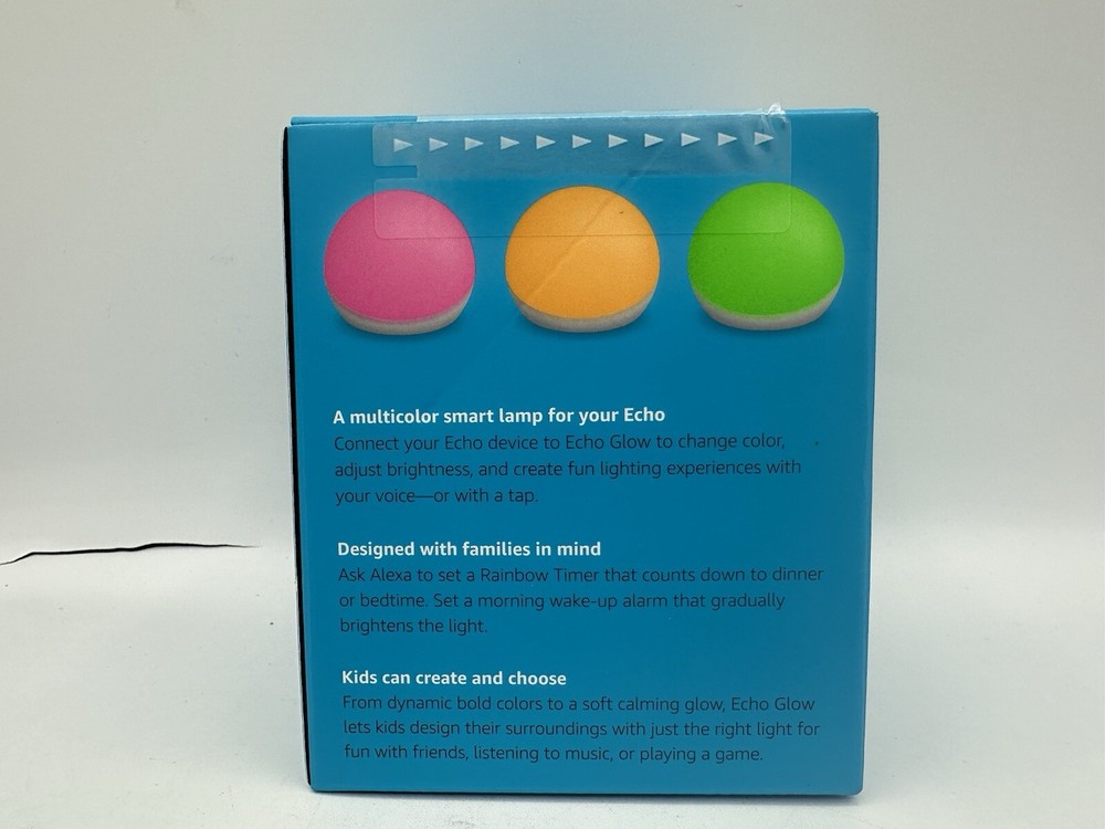 Amazon Echo Glow, Color Changing Smart Lamp - Requires Compatible Alexa Device