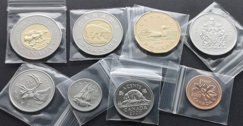 *** CANADA  2000  COMPLETE   SPECIMEN  COINS  SET ***