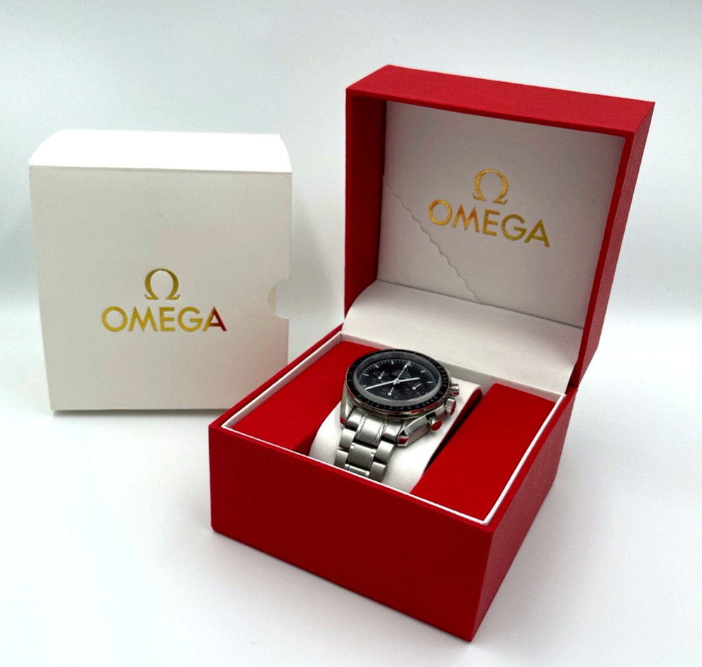 Omega Watch Box Red Leatherette Case