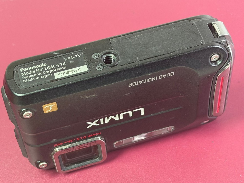 Panasonic Lumix DMC-FT4 Digital Camera Black GPS Waterproof Shockproof
