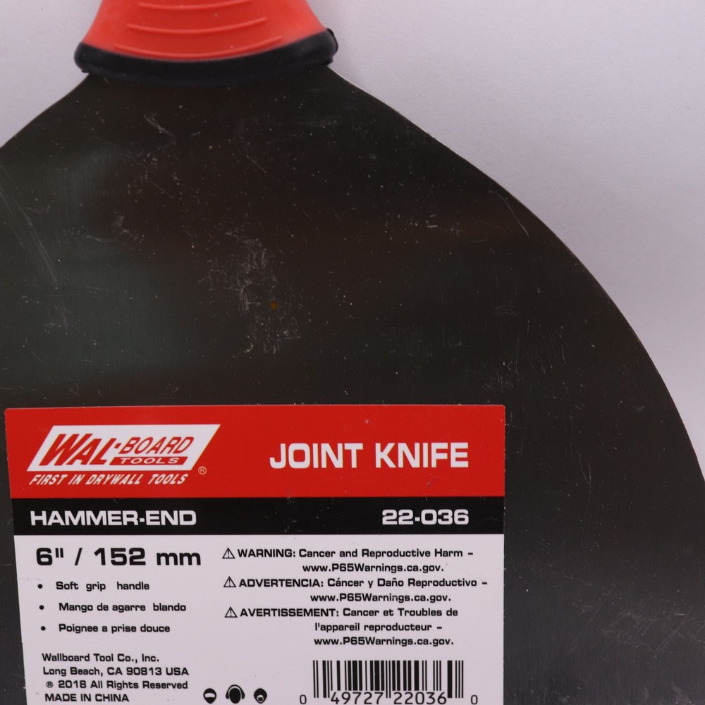 Walboard Tool Putty Knife HCS Blade Flexible Blade Soft-Grip Handle
