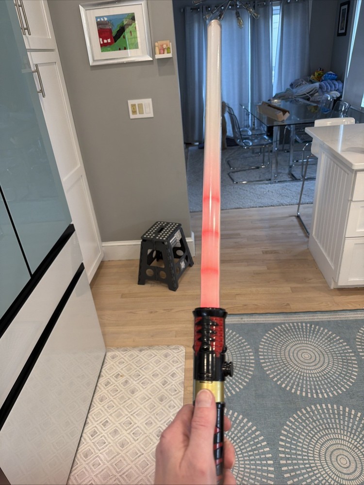 Light Silver And Red Lightsaber/ Darth Maul Lightsaber