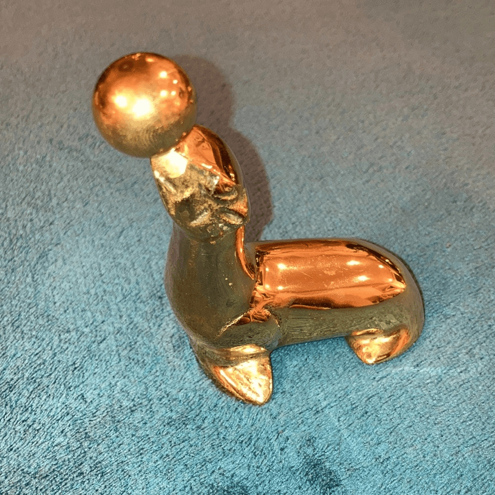 Mid Century Brass Seal