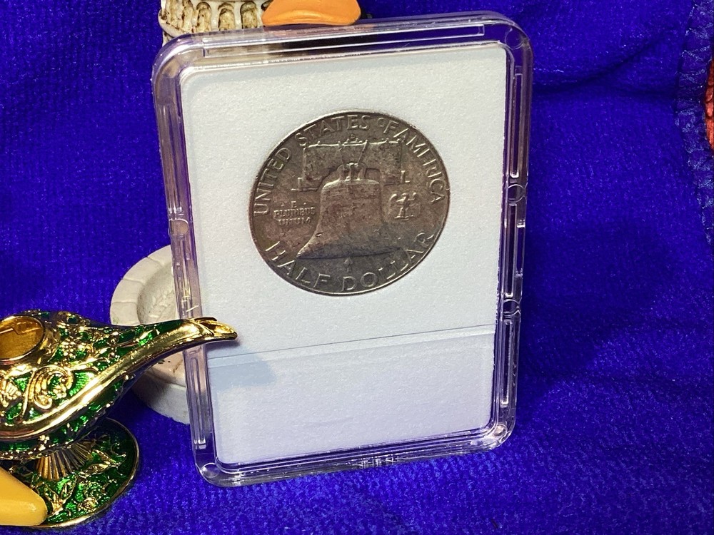 1960 D FRANKLIN HALF 💰in BCW SLAB