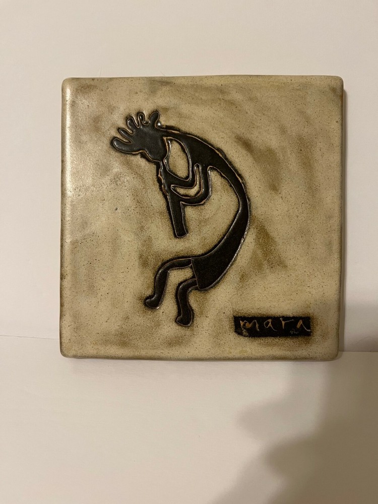 Mara- Kokopelli Trivet Tile 6"