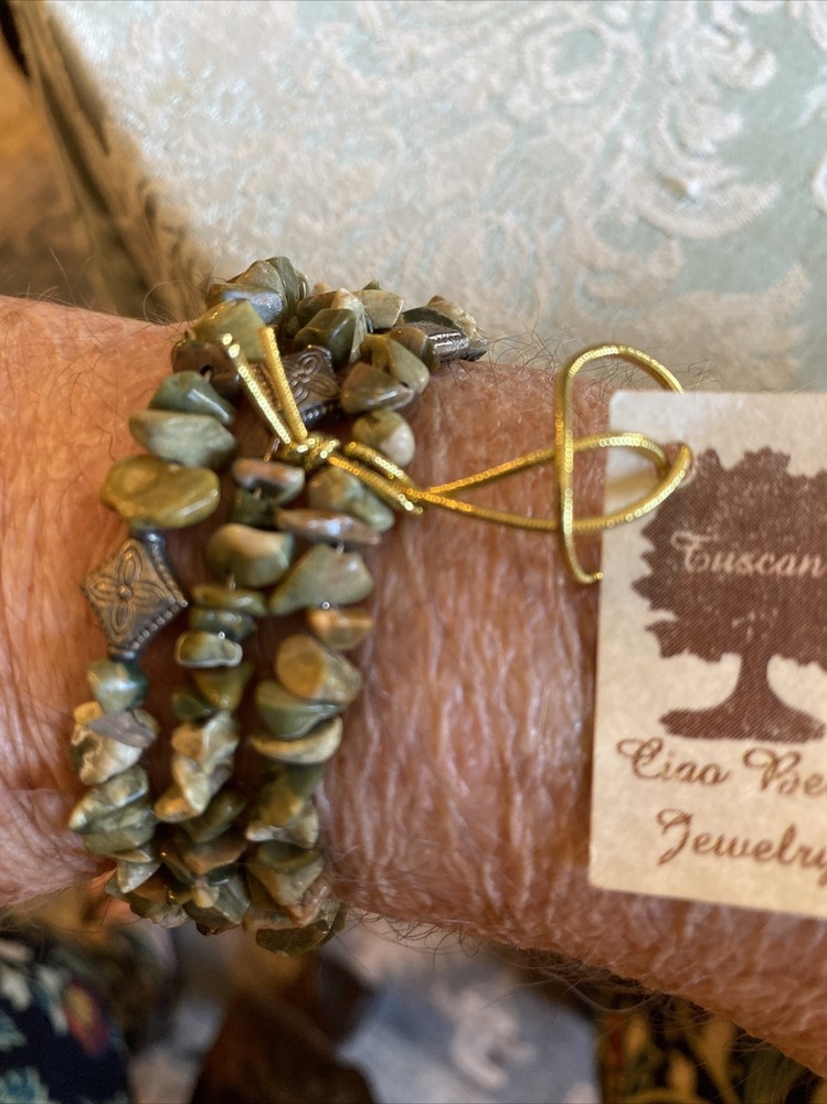 Ciao Bella Bracelet, New, Agate, Wrap Style