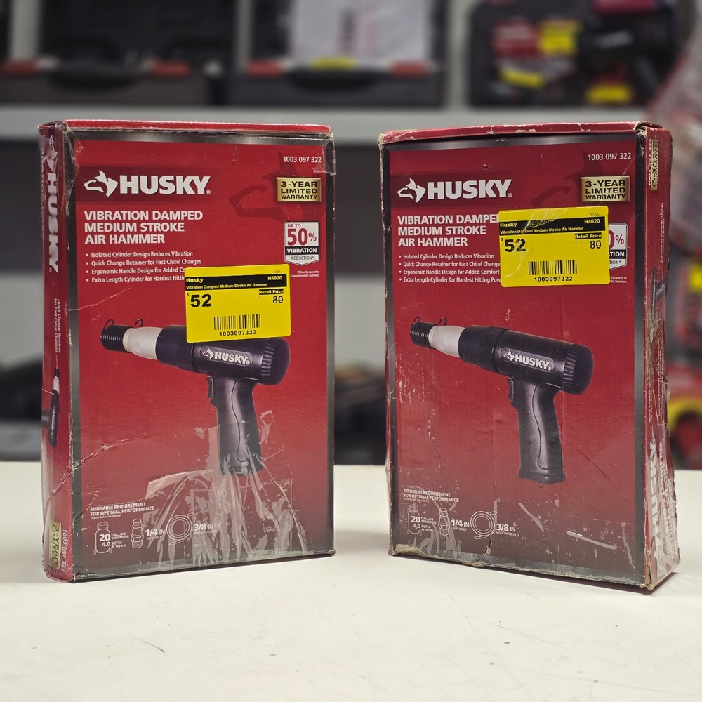 Husky Vibration Damped Medium Stroke Air Hammer H4620