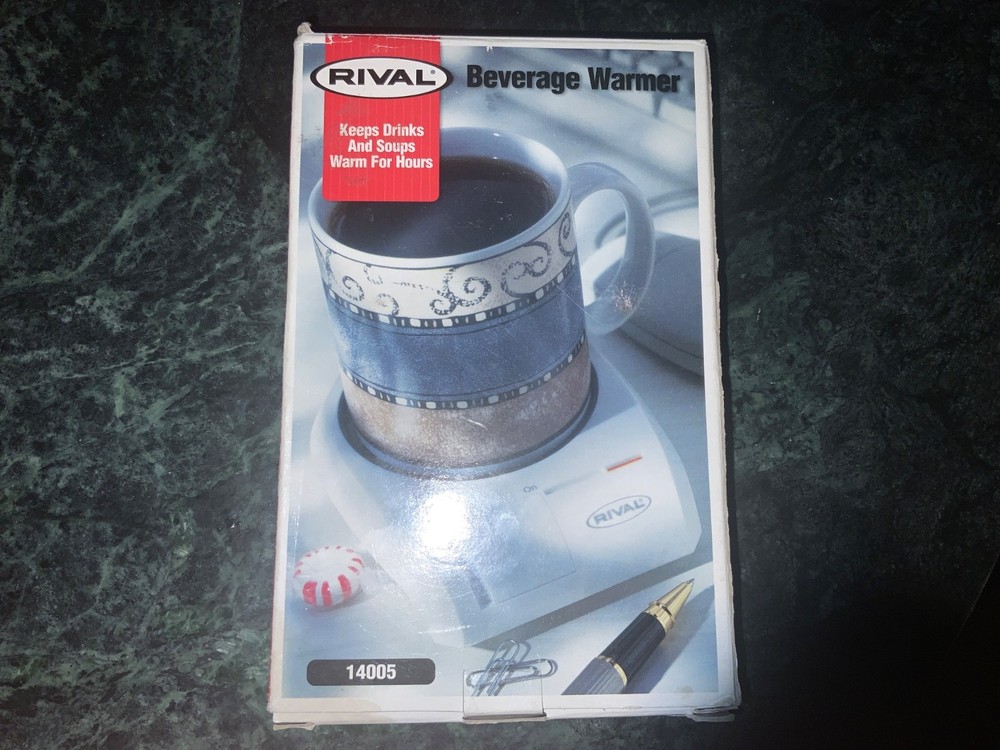 Rival White Beverage Warmer - Model 14005 New in box