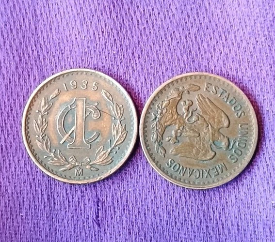 *BRONZE* 1935 UN CENTAVO