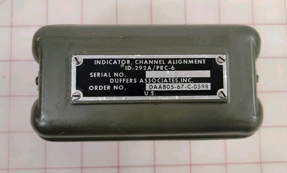 Vintage US Army Indicator Channel Alignment Military Case Box Only