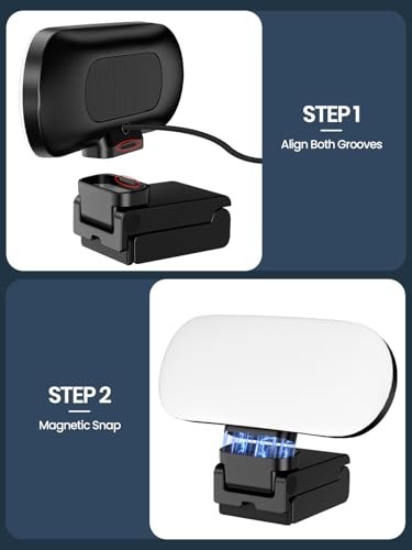 Video Conference Lighting & Computer Light – USB LED Panel for Laptop & Black