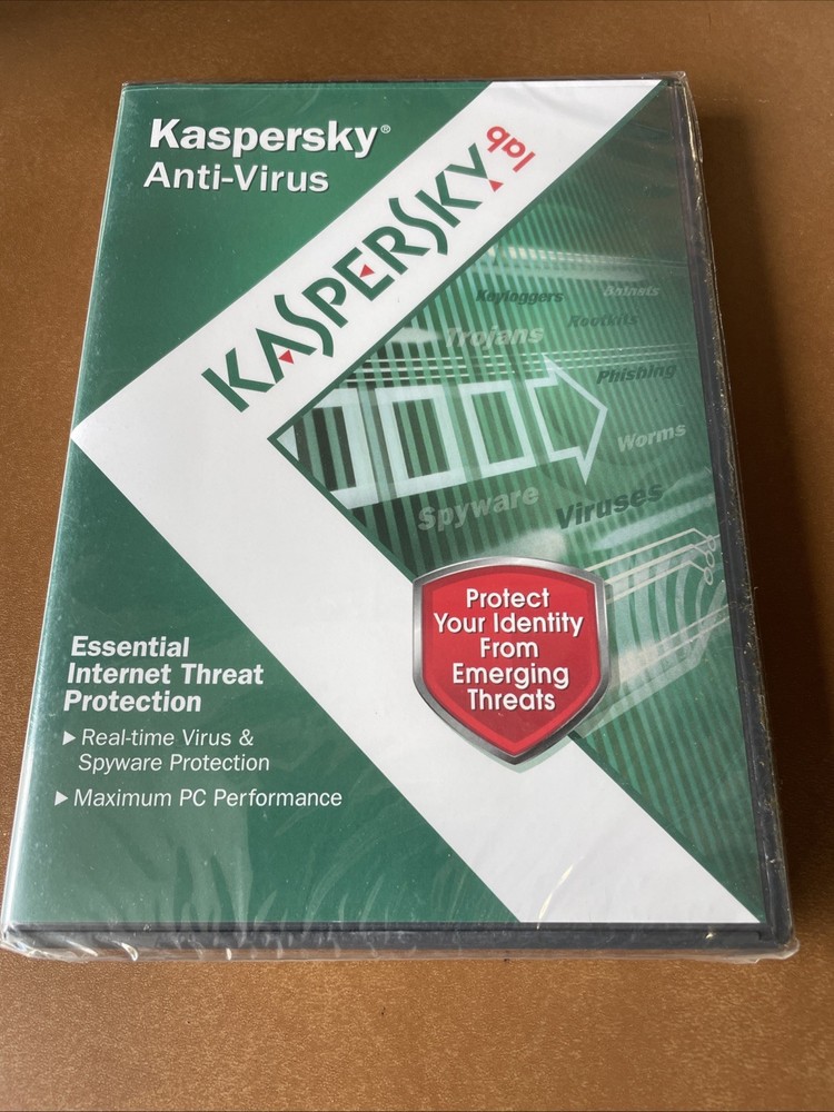 KASPERSLab Anti-Virus Protection PC Computer Security Software - NEW SEALED