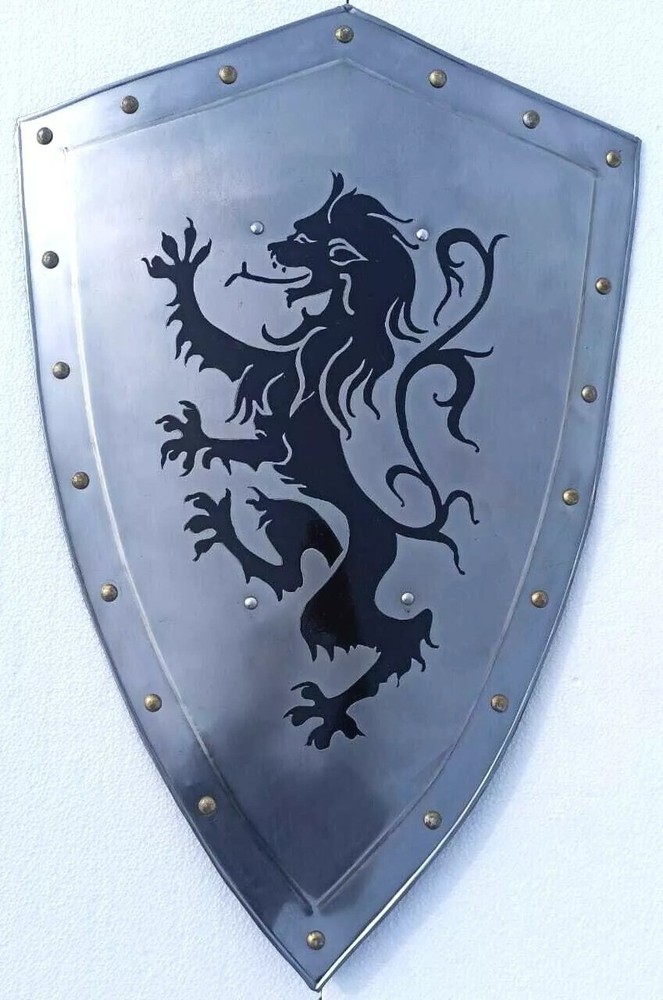 28'' Medieval Fully Functional Dragon Shield Warrior Templar Medieval Shield