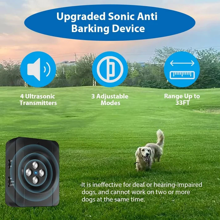 Anti Barking Device for Dogs – Automatic Bark Control with Adjustable Levels