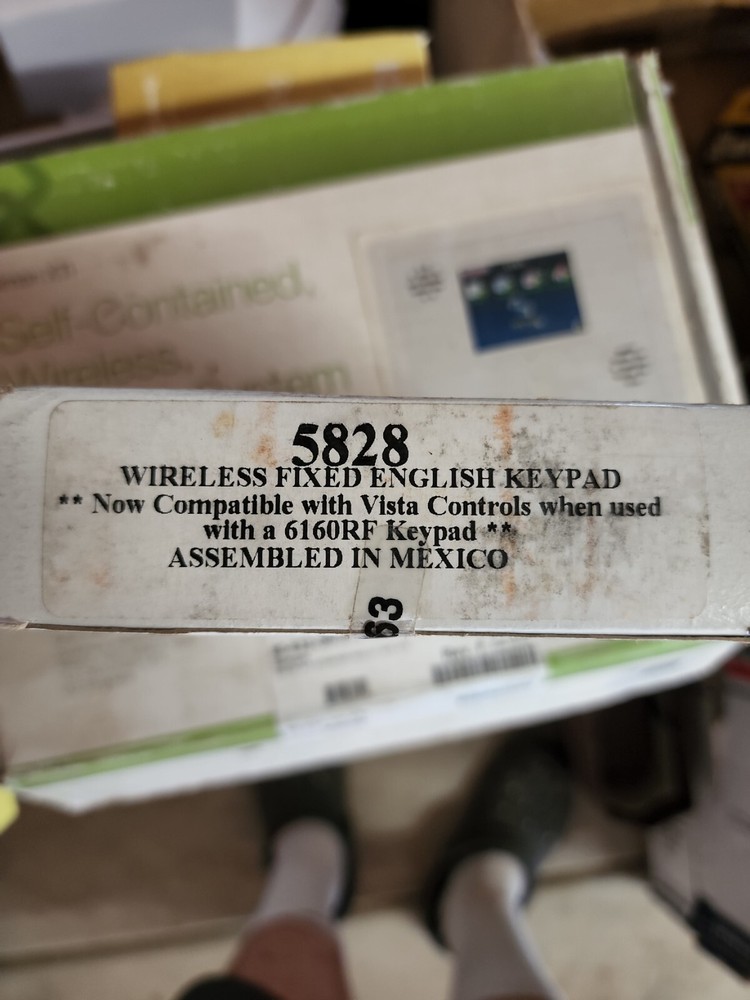 Honeywell 5828 Wireless Fixed Keypad Access Device - White