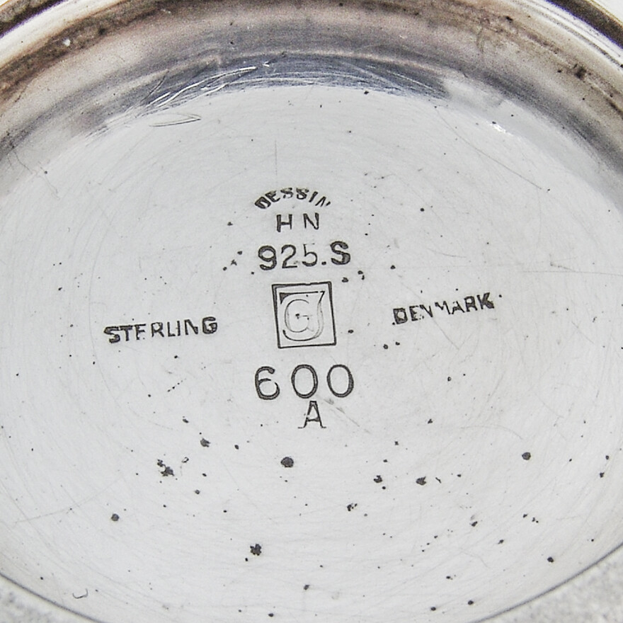 Georg Jensen Pyramid Creamer Sterling Silver 1930s Old Mark