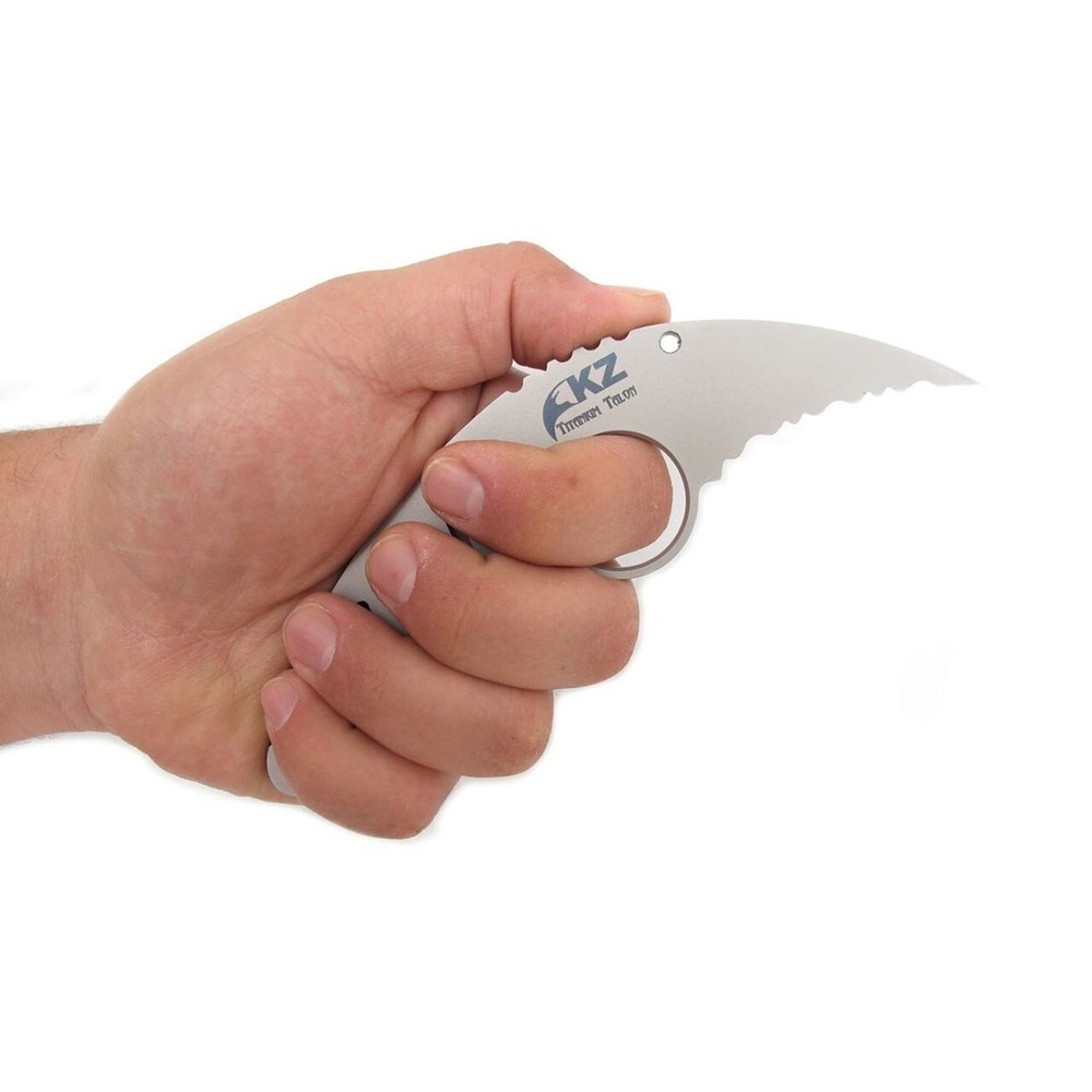 KZ Titanium Talon 2" Serraed Edge