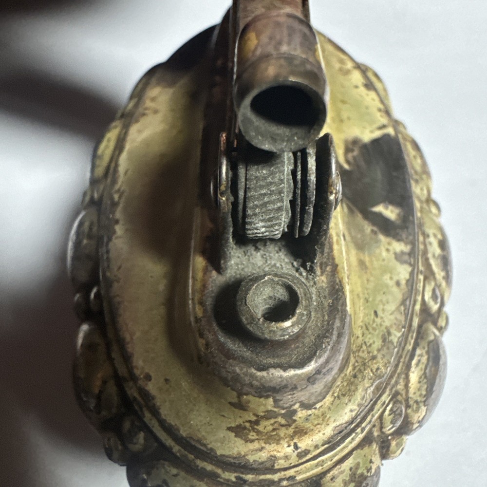 Vintage Silver Plate RONSON CROWN Table Lighter US