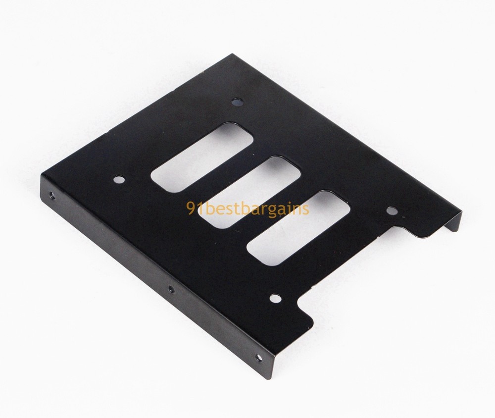 2PCS 2.5" SSD HDD to 3.5" Mounting Adapter Bracket Tray Dock Tray+Cable for PC