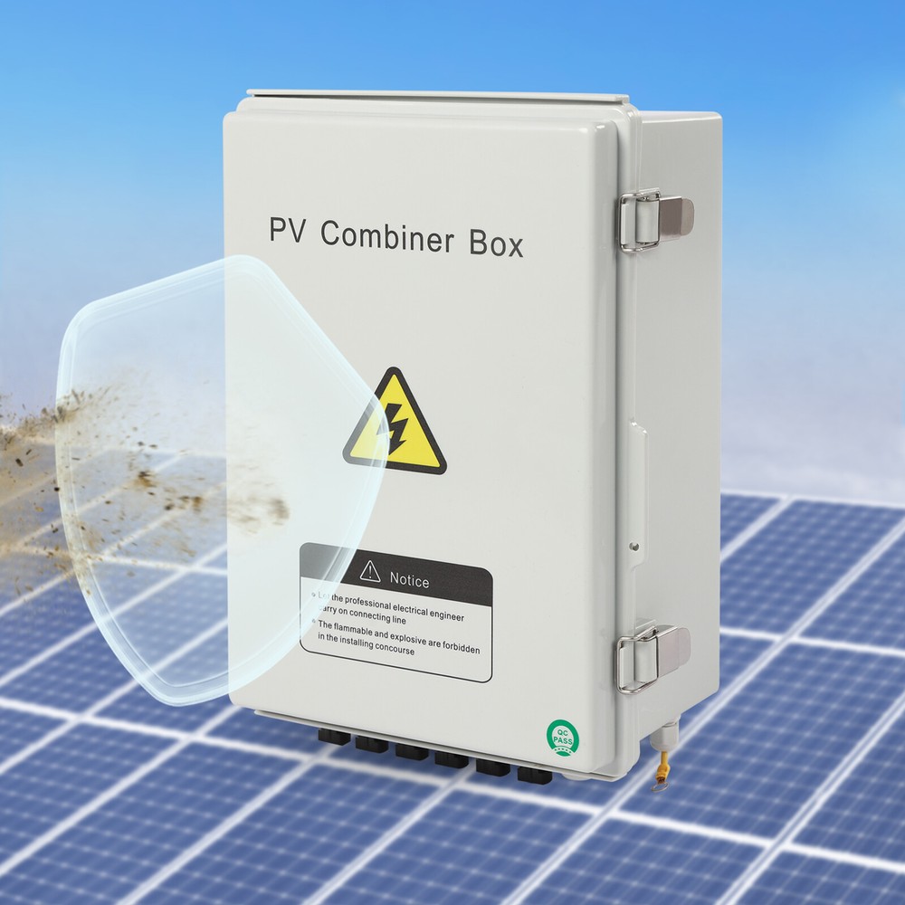 6 String Solar PV Combiner Box 63A Circuit Breaker Combiner box for Solar Panels