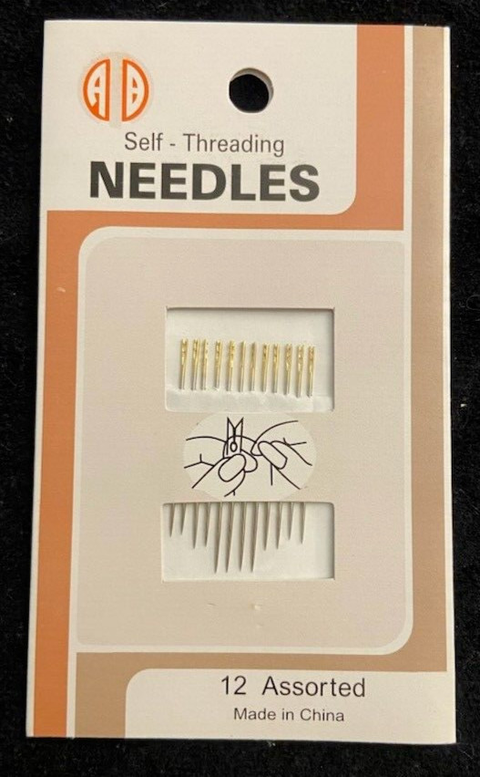 Self Threading Needles (12 Asst Per Pack) 3 Packs