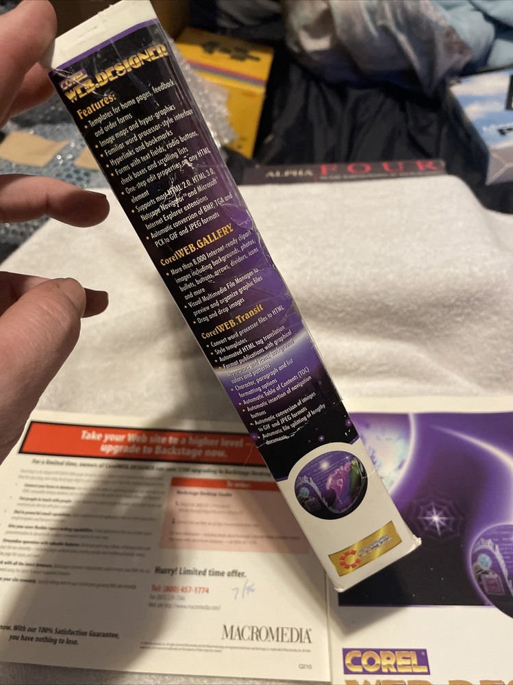 Corel Web Graphics Suite PC CD HTML Web Design Vintage See Details