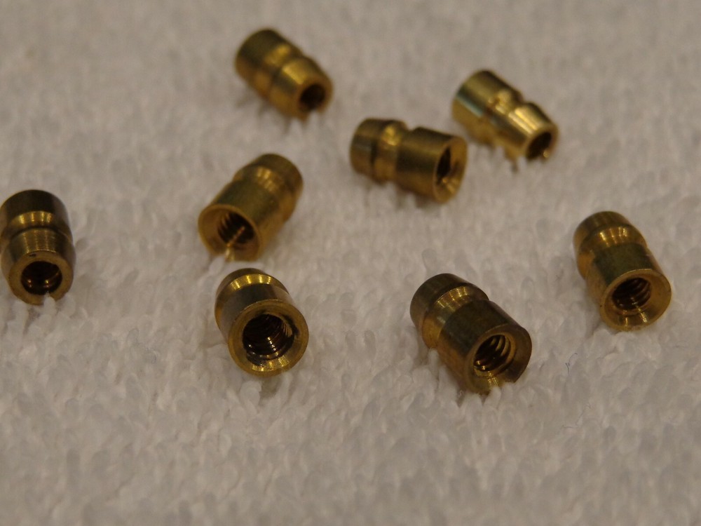 (8) ‘NOS’ Spark Plug Terminal Nuts.....8/32” Brass Spark Plug Terminal Nuts