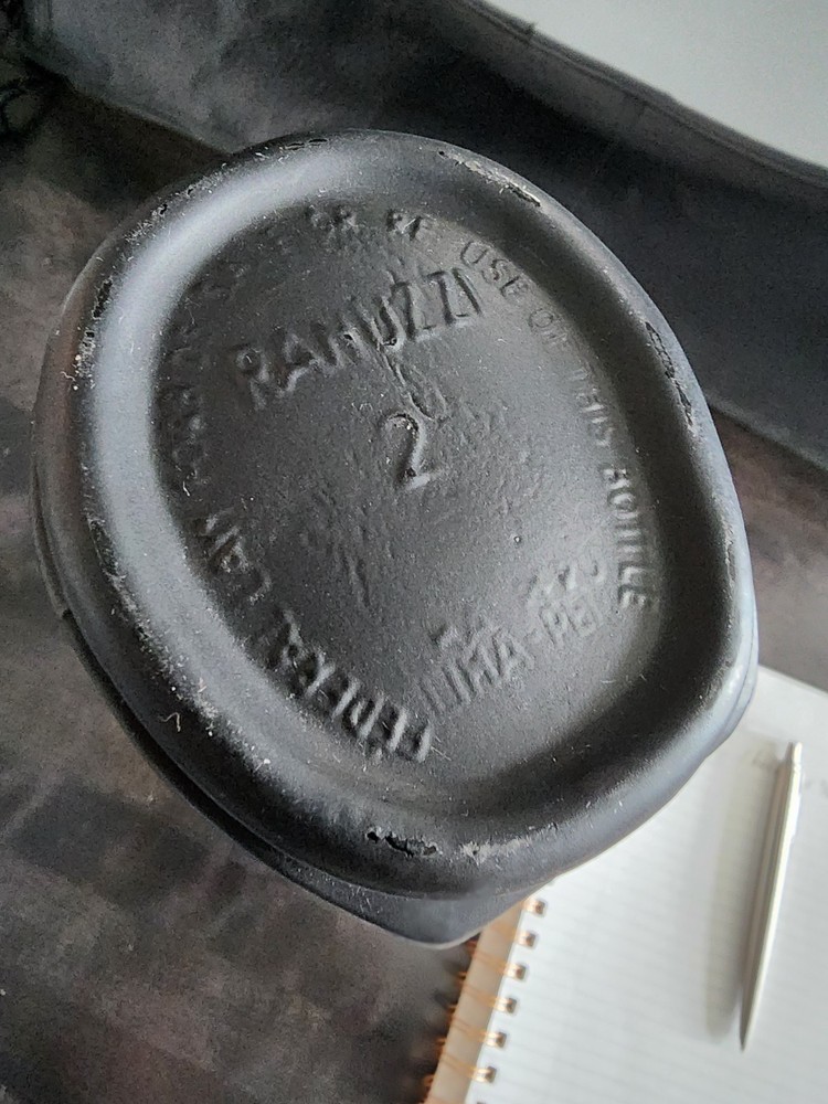 Vintage Ranuzzi Lima Peru Black Bottle