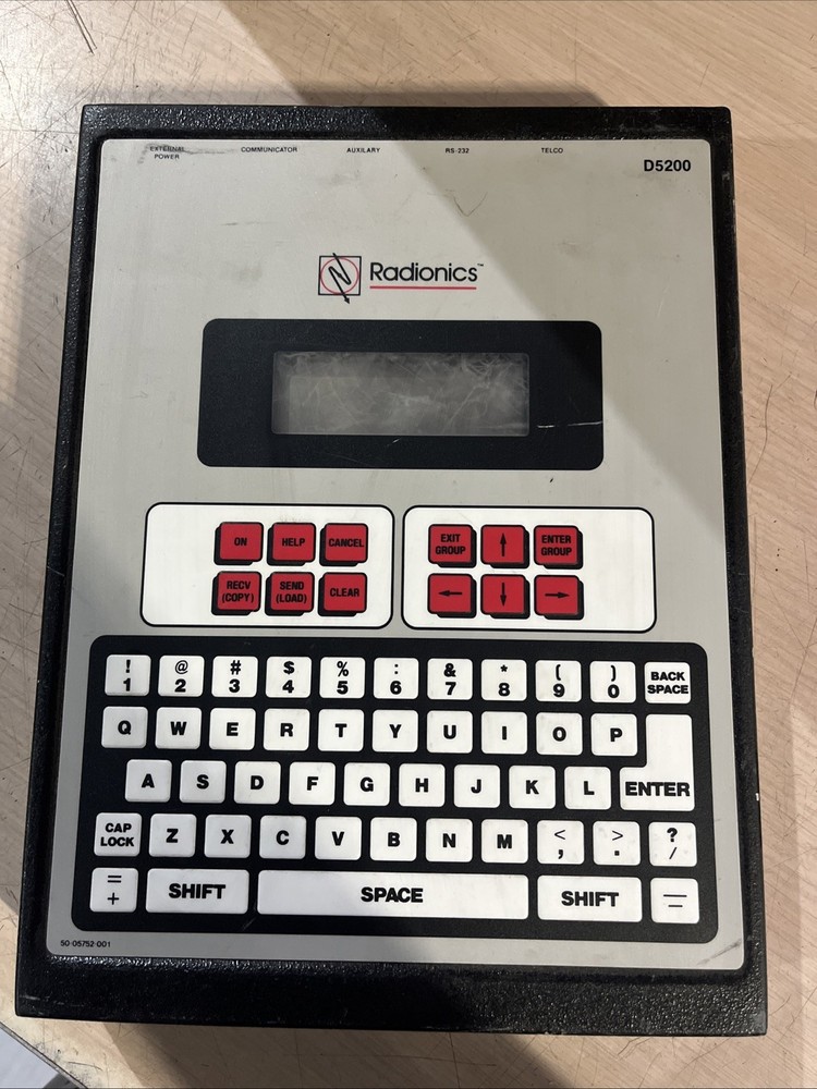 BOSCH RADIONICS D5200 ALARM PROGRAMMER
