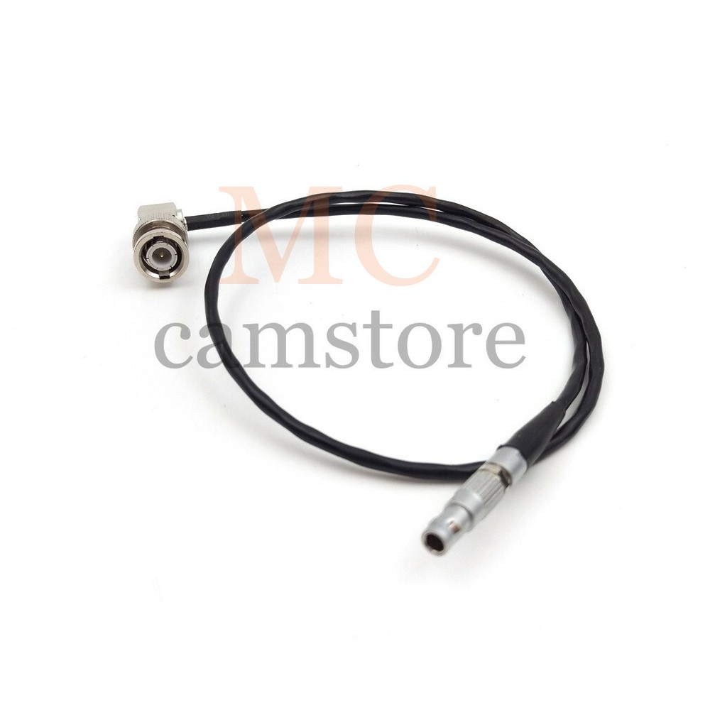 Right Angle BNC Plug to 00B 4pin male Timecode Cable，for Red Epic Scaret 20 in