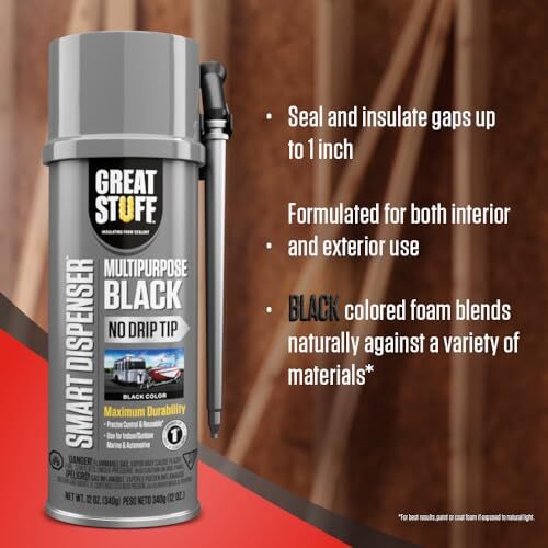 Great Stuff 99112876 Smart Dispenser Multipurpose Black, 12 Assorted Styles