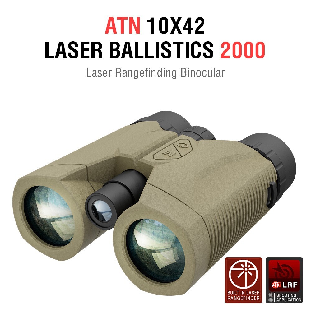 ATN 10x42 Laser Binocular LRF 2000